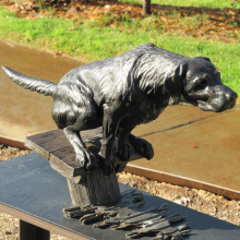 cheap and fine cast bronze greyhound life size dog statue for garden decoration