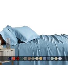 Queen Bamboo Viscose Bed Sheet Set