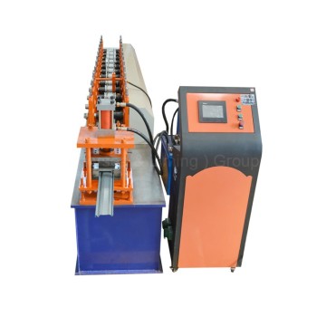 automatic colorful color aluminum shutting door c/u roll forming machine