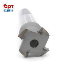 PCD slotting end forming tool for lathe