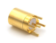 Brass Gold Plated Smb Straight Connector