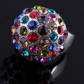 Charm Fashion Jewelry Stretch Rings With Bling Ring