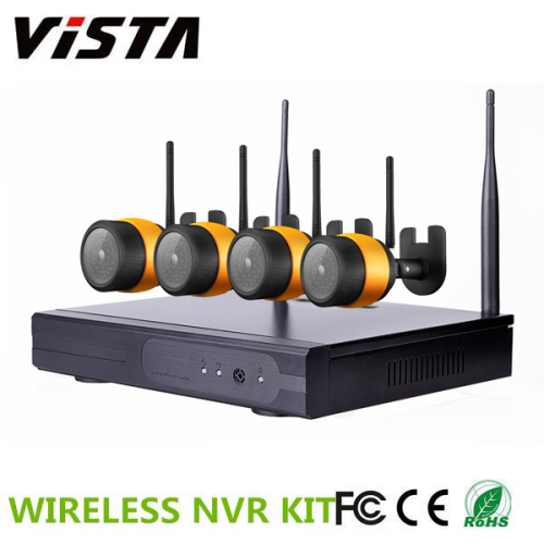 4ch Wifi CCTV 960p su geçirmez IP kamera NVR Kit sistemi
