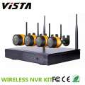 4ch Waterproof  H.264 Wifi Wireless Ip Camera NVR Kits