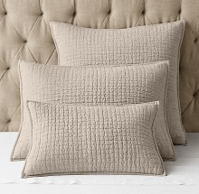 Pre-Washed Hand Quilted Coverlet and Sham