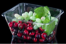 Rectangular Transparent Salad Tub Without Cover