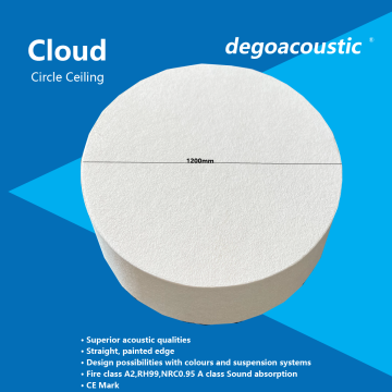 pleasing frameless acoustical circle baffle