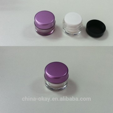 Wholesale cosmetic containers/small round plastic containers/20ml plastic containers