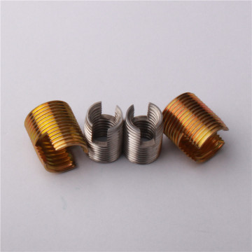 Color zinc plated steel Self-tapping threaded inserts
