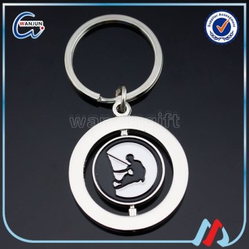 keychain rotating metal