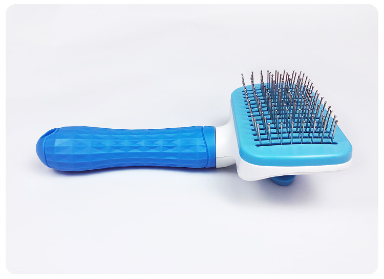 Pet Hair Removal Comb Dog Comb Self-Cleaning Steel Needle Comb One-Button Cleaning Automatic Hair Removal Cat Brush