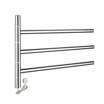 Polished Chrome Round 3 Bars Towel Heater