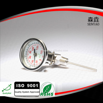 adjustable bimetallic thermometer