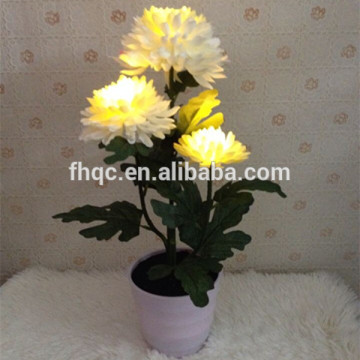 3LED fabric chrysanthemums flower with light decoration