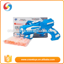 Children promotional creative funny blue plastic soft bullet gun