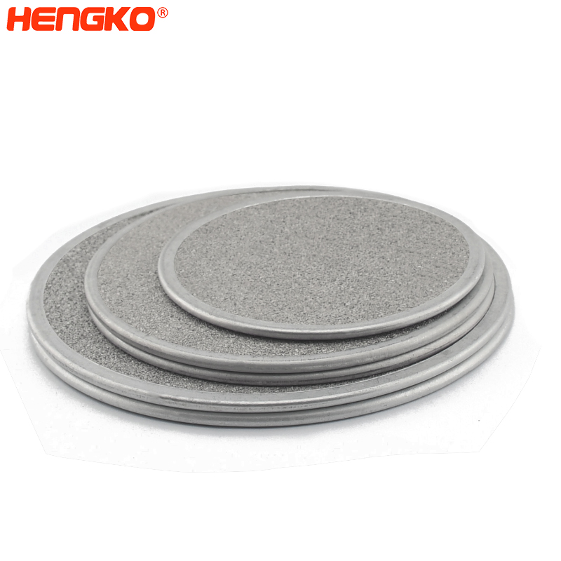 HENGKO Micron porous metal sintered stainless steel ss316 316L filrer plate for Industries filtration