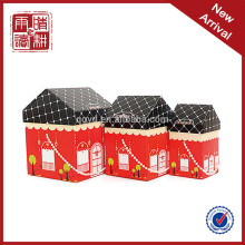 manufacturer custom logo house shape gift box