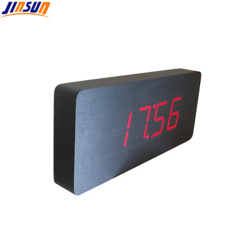 Modern Led Wall Clock With Temperature Display