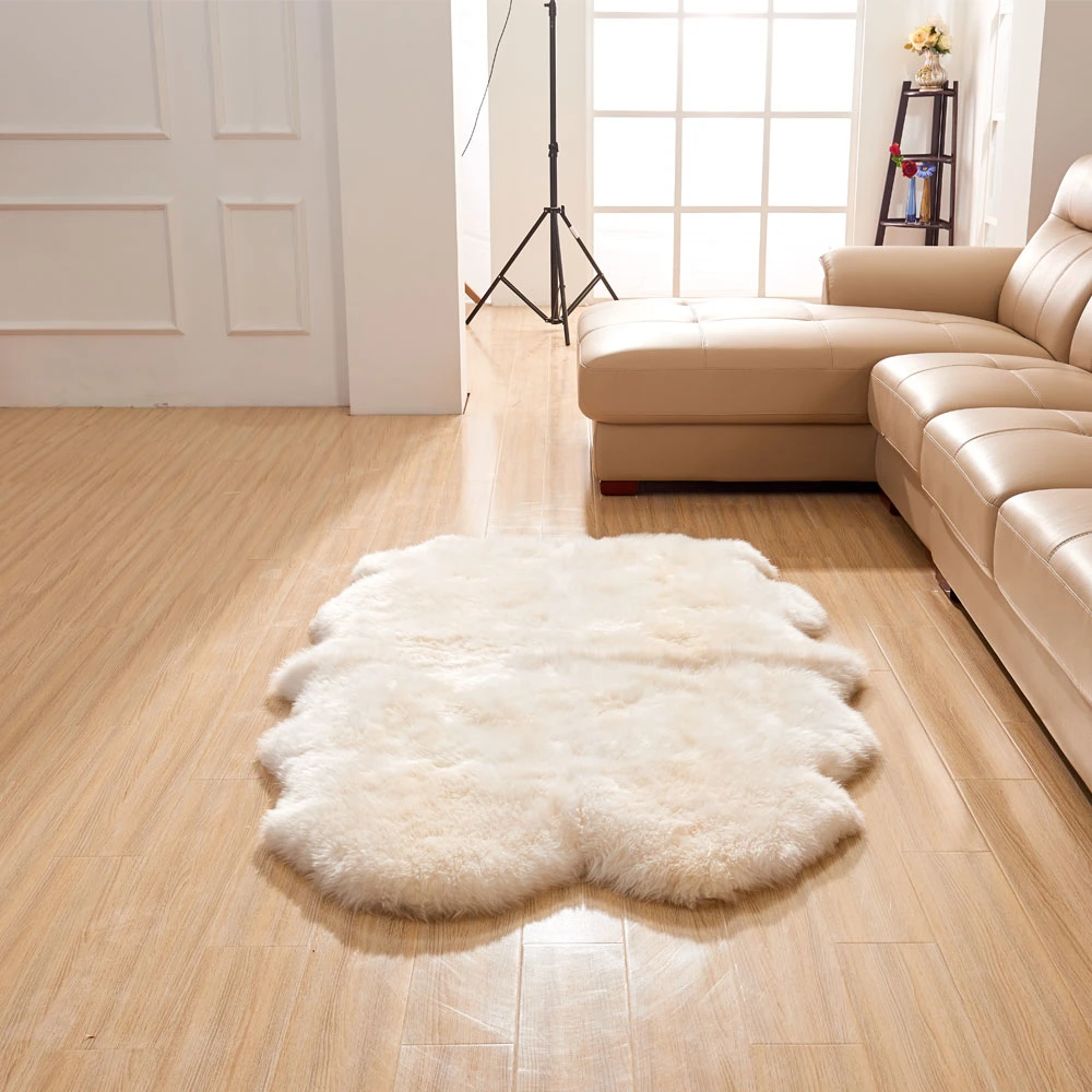 Australian Sheepskin Double Rug Carpet Made in China