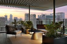 FF&E custom hotel outdoor sofa and chair