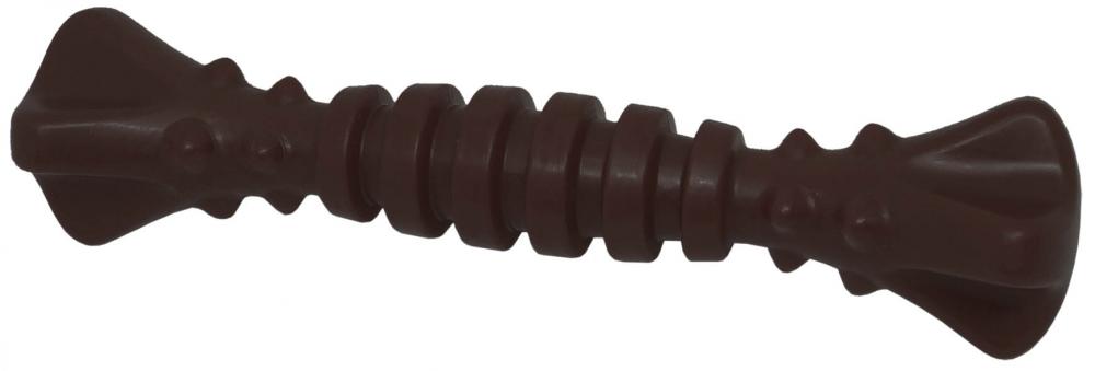 Percell 4.5 &quot;Nylon Dog Chew Spiral Bone Chocolate Scent