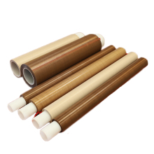 Heat resistant PTFE fiberglass fabric with glue