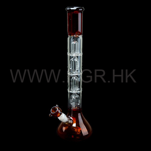 GLASS BONGS, WATERPIPES, PERCULATOR-RGR-M020(AMBER)