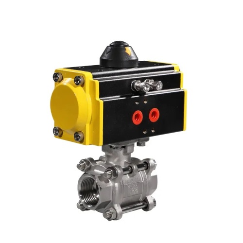 Pneumatic Operated Full Port 3pcs Ball Valve