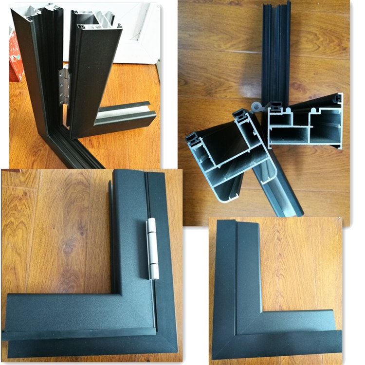 alibaba China market 75 series aluminum glass door with folding open style