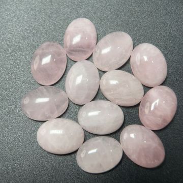 High Quality Natural Rose Quartz Oval Shape Cabochons