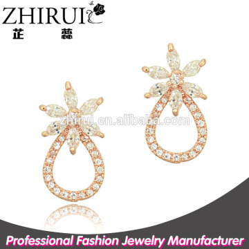 costume jewelry gold earring latest cute girls brass earrings