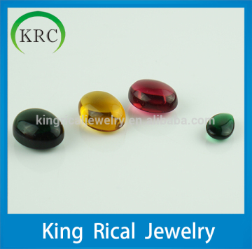 Customize various color cabochon glass gems