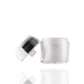 Silver akryl kosmetisk plastförpackning högtryckspressburk