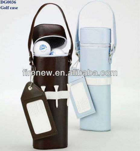 Golf Gift Bag, Leather Golf Ball Box