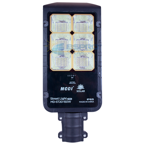 Karangan lampu jalan solar 150W di hindi