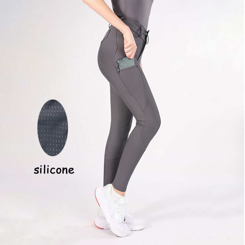 Mná Breeches Silicone Buttone Button Elastic High Elastic