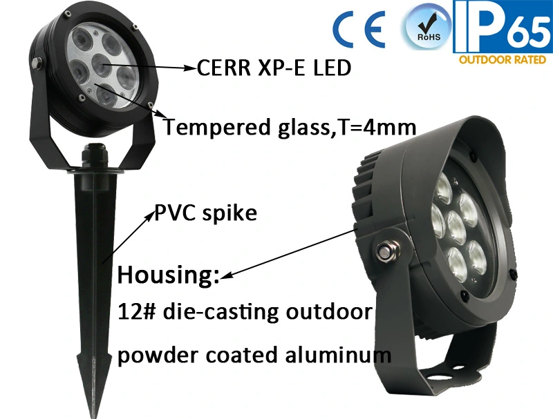 6 LEDs High Power Landscape Spot Light