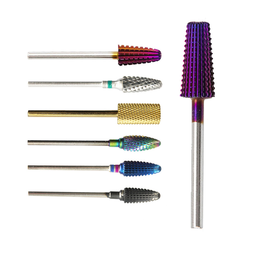 5in1 cross cut nail electric file bits carbide nail drill bit