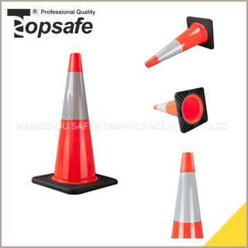 28 Inch Road Safety Fluorescent Orange PVC Traffic Cone, Road Cone,Flexible safety traffic cone