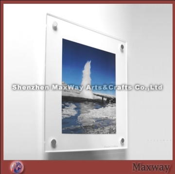 Wall Acrylic Photo Frame/Plexiglass Picture Display Frame