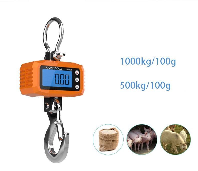 sf923 Portable Digital hanging crane scale 500kg
