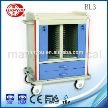 Medical Record Clip Trolley BL3 WITH 30-shelf