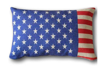 American Flag Printed Personalized Pillow Cases 35 * 70cm