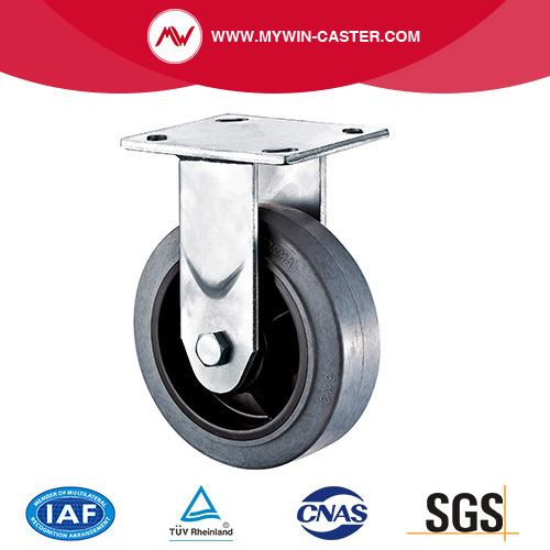 Heavy Duty Plate Rigid Conductive TPR Caster Wheels for Warehouse Trucks,Mobile Tools Carts,Platform Carts