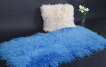 Tibetan Curly Fur Sheepskin Blanket