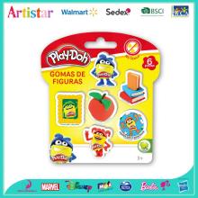 Play-Doh 6-piece eraser set
