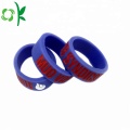 Slap-up Silicone Dings Purple / Black Anillos de compromiso