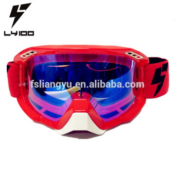 Motorcyce goggle for MX with jacquard elastic strap