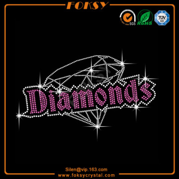 Bling Diamonds rhinestone iron on