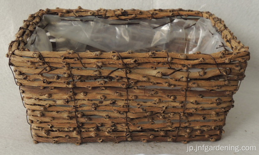 ココア手作り木製バスケット